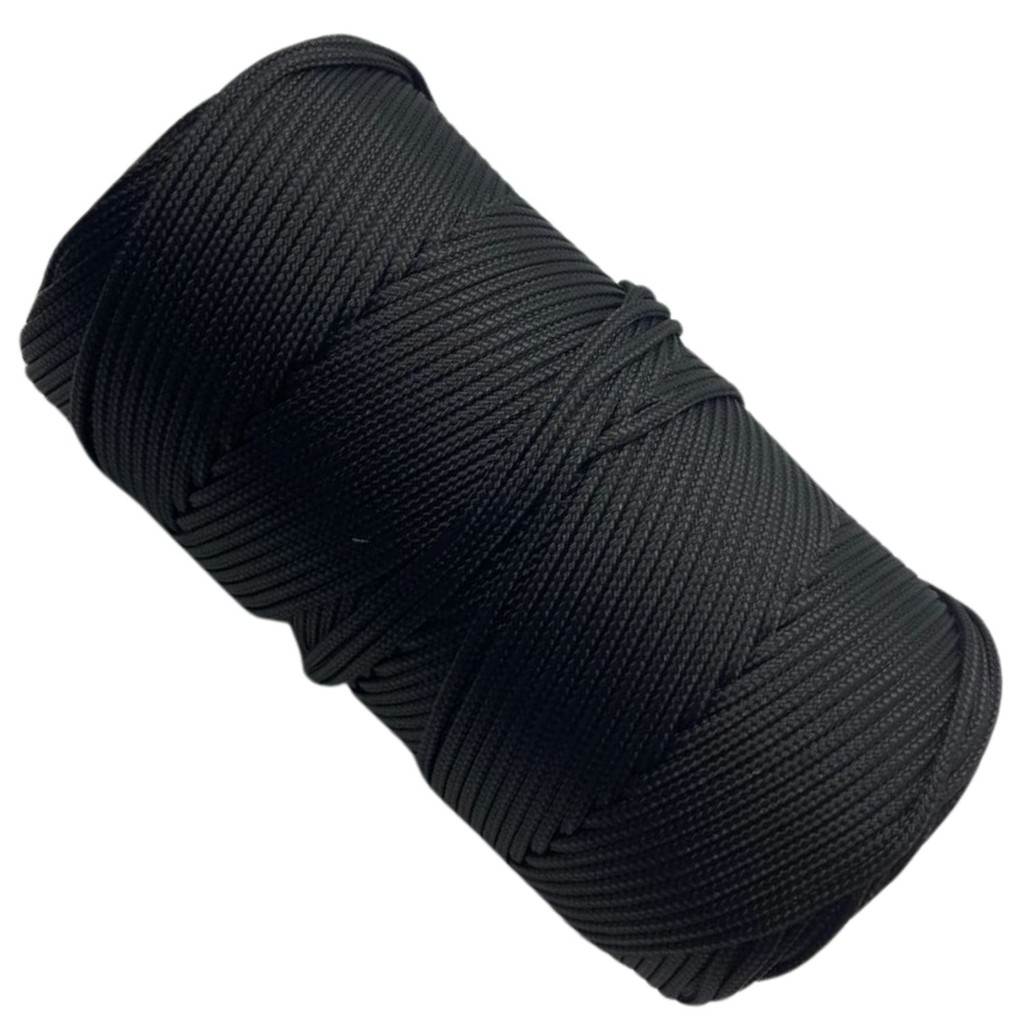 Corda Trançada 2,5mm (seda) rolo 143M Cor Preta GKL em Oferta na Shopee