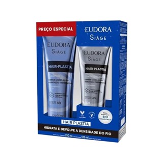 Kit Eudora Siàge Hair-Plastia Shampoo 250ml + Condicionardor 125ml em Oferta na Shopee
