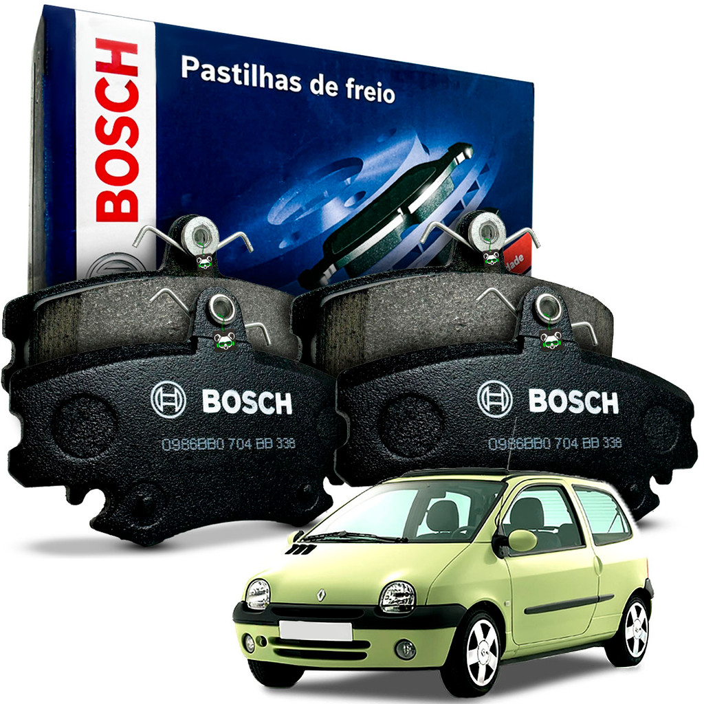 Jogo De Pastilhas Freio Dianteiro Bosch Twingo 1993 A 2003
