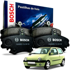 Jogo De Pastilhas Freio Dianteiro Bosch Twingo 1993 A 2003