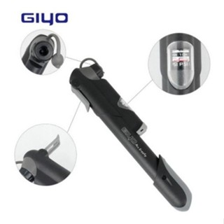 Mini Bomba Bike Pump Gp41 Giyo Manômetro Bico Fino E Grosso em Oferta na Shopee