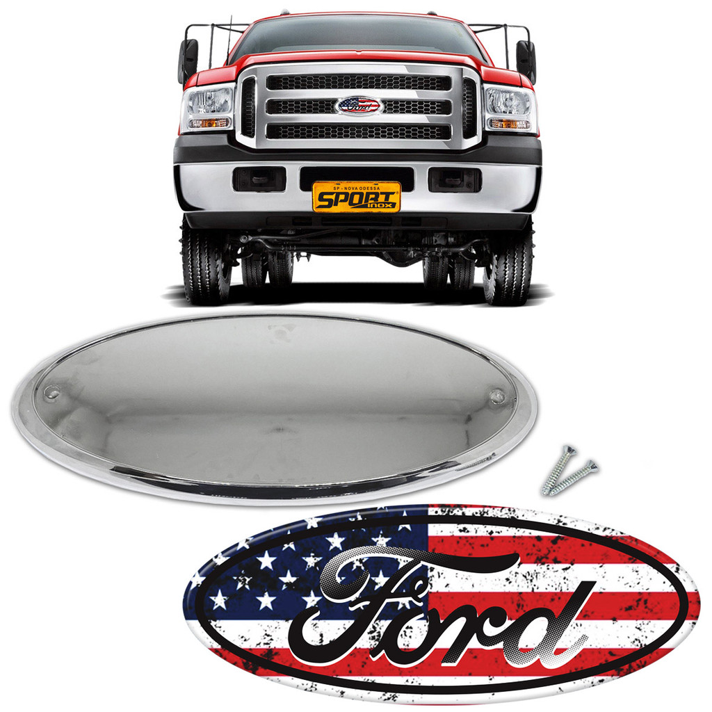 Emblema Grade Usa Envelhecido Compativel F-250/ F-350/F-4000