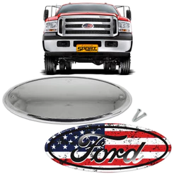 Emblema Grade Usa Envelhecido Compativel F-250/ F-350/F-4000