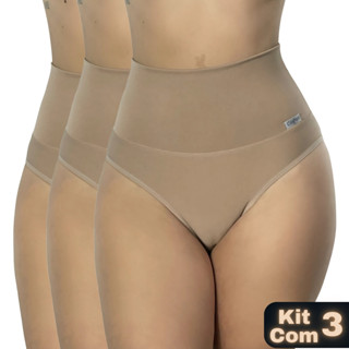 kit 3 Cintas Suplex Alta Compressão Cós Duplo Pós-Parto Gestante Não Enrola em Oferta na Shopee