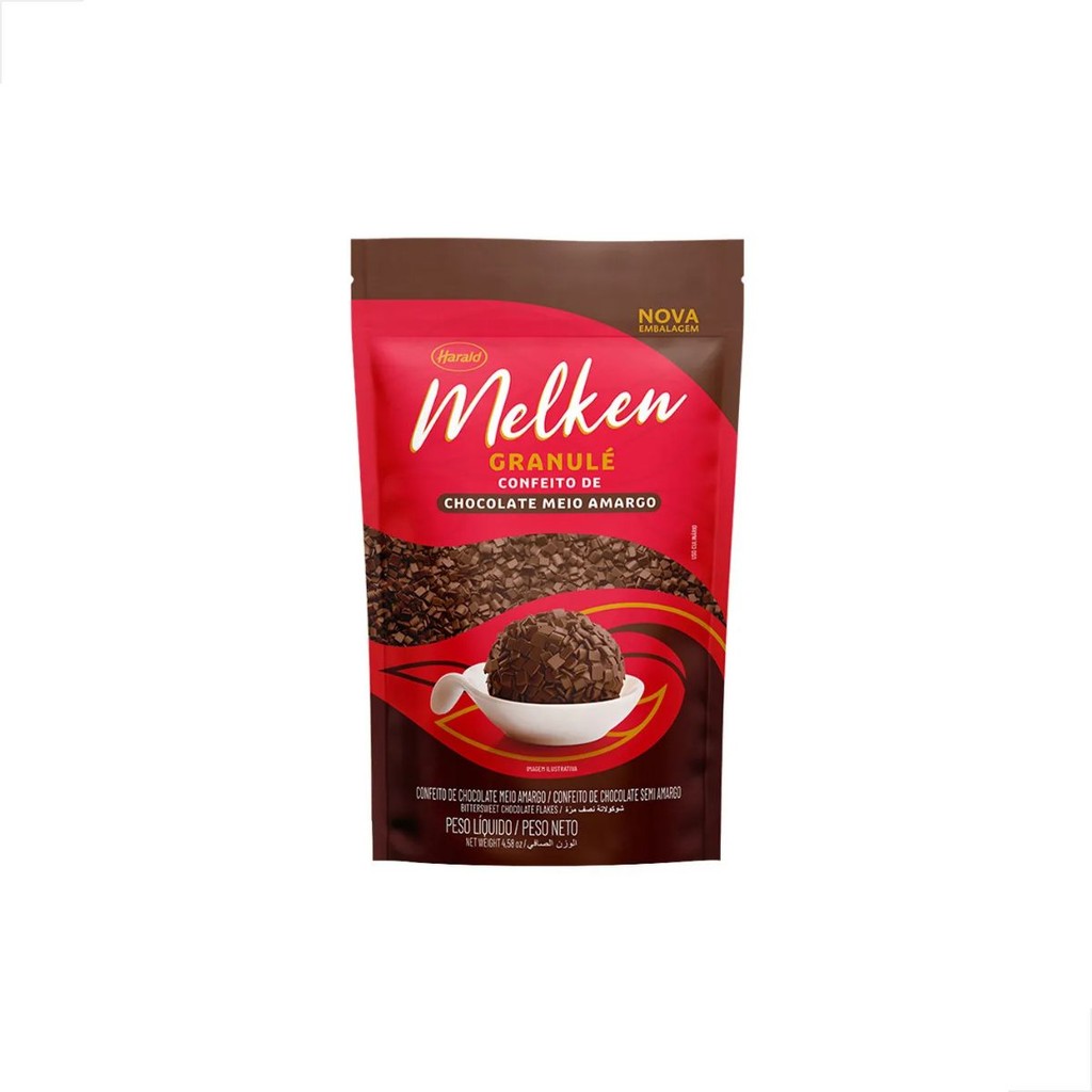 Granulado Granulé De Choc Meio Amargo Melken 130g Harald