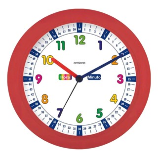 Relógio De Parede Colorido Educativo Infantil Original em Oferta na Shopee