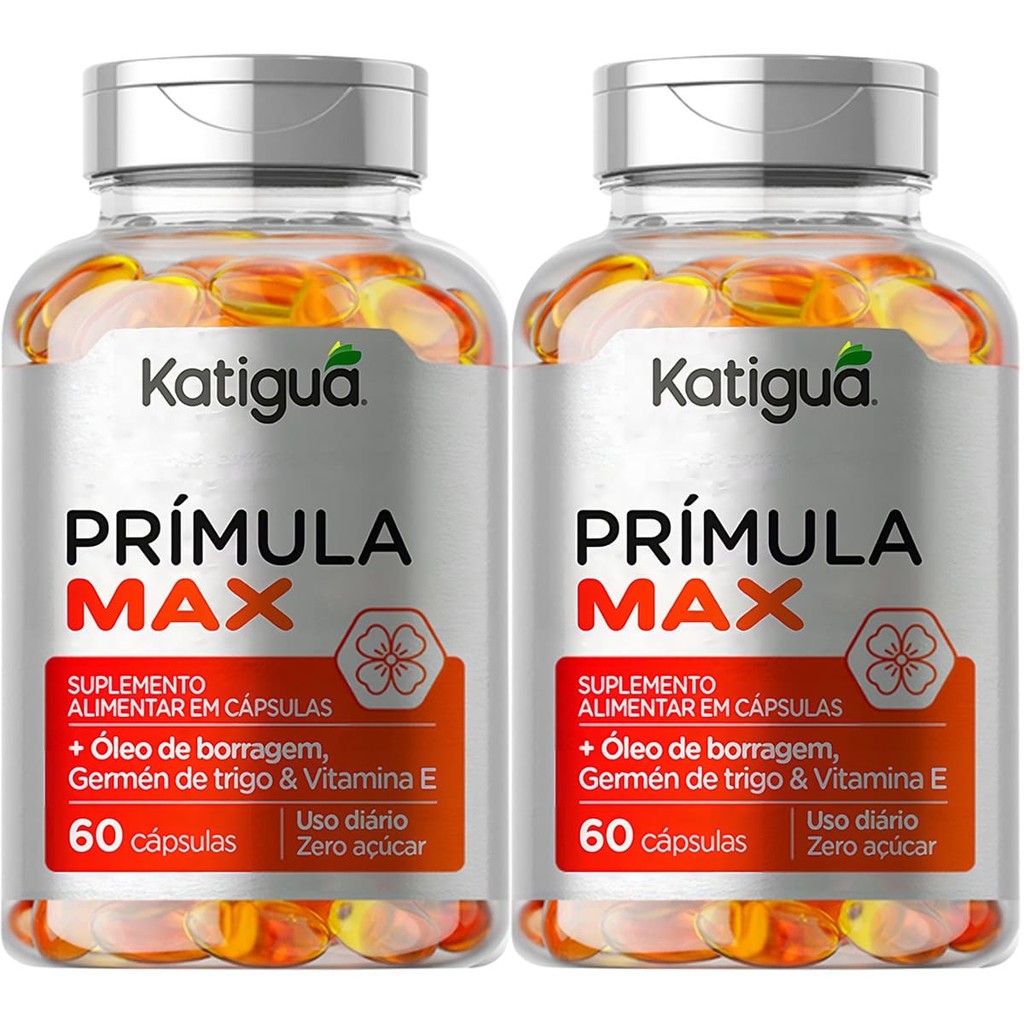 Óleo De Prímula E Borragem Prímula Max 120 Cápsulas Katiguá