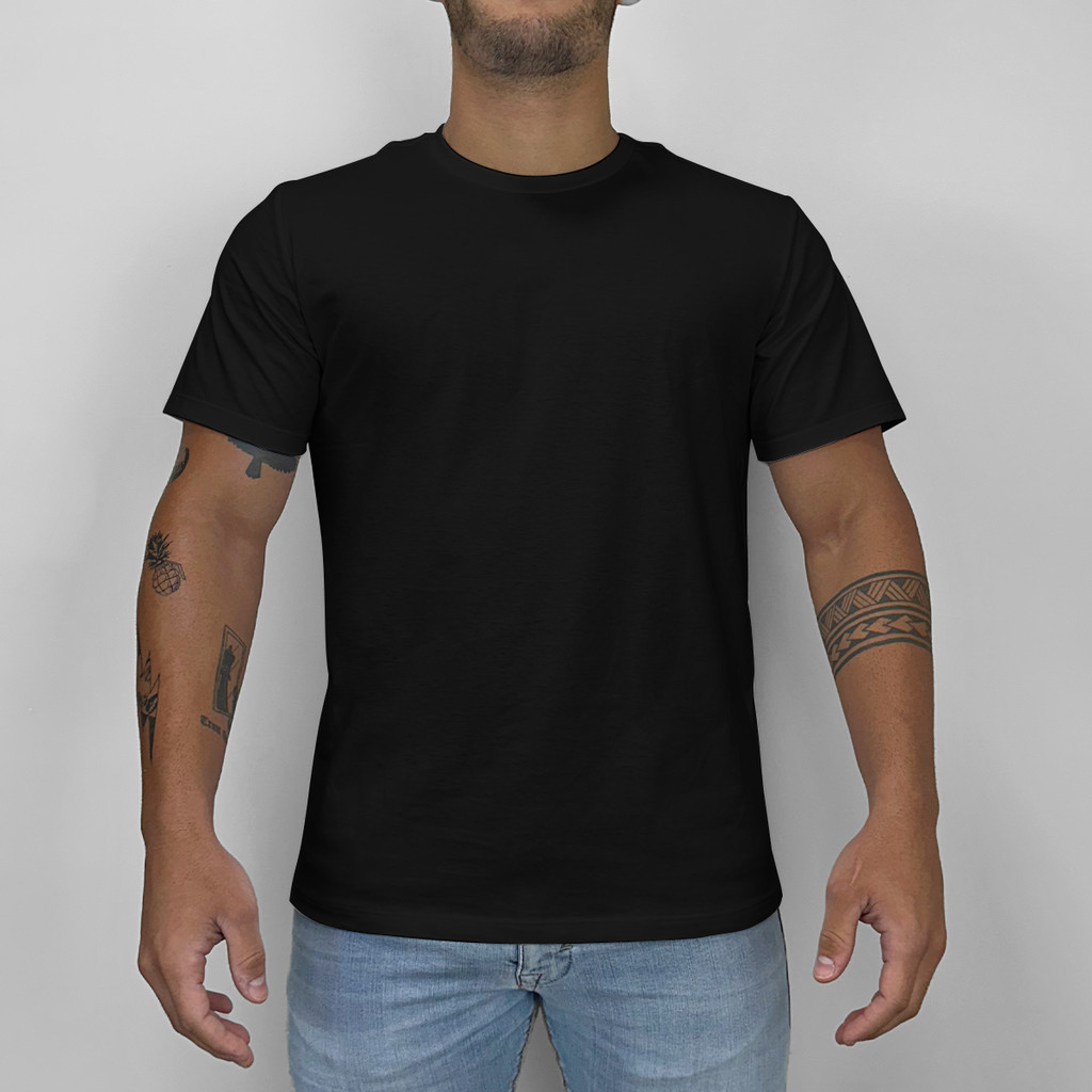 Camiseta Masculina Básica 100% Algodão Essencial Slim Confortável Ogochi - Men Clothes