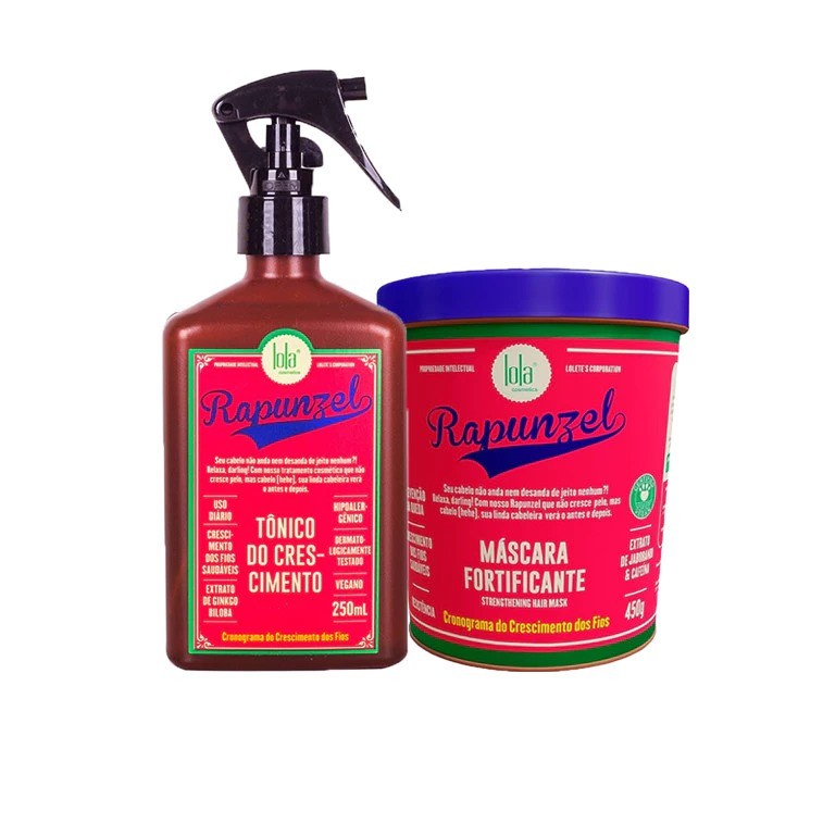 Lola Kit Tônico 250ml + Máscara Rapunzel 450g