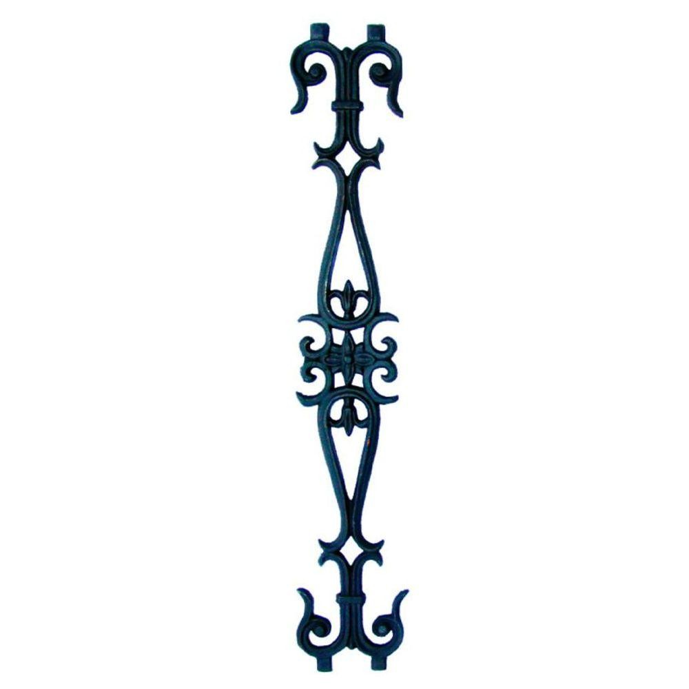 Grade Ferro Fundido Flor De Liz Reta Varanda Sacada 80X14Cm - Home & Living