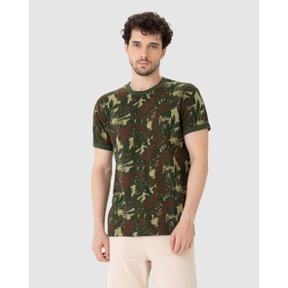 Camiseta Masculina Estampa Camuflada Em Algodão em Oferta na Shopee