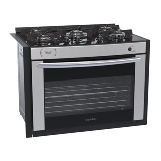 Fogão 5 Bocas de Embutir Venax Gaudi Prisma Vitreo Bl Gas Glp Inox em Oferta na Shopee