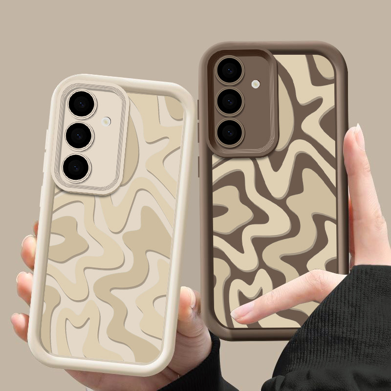 Padrão Listrado Caso De Telefone Para Samsung Galaxy A16 A55 A54 A15 A14 A25 A35 A53 5G S24 S23 S22 Ultra Plus S21 S24 F