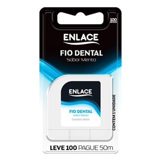Fio Dental Enlace 100m - Embalagem com 12 Unidades em Oferta na Shopee