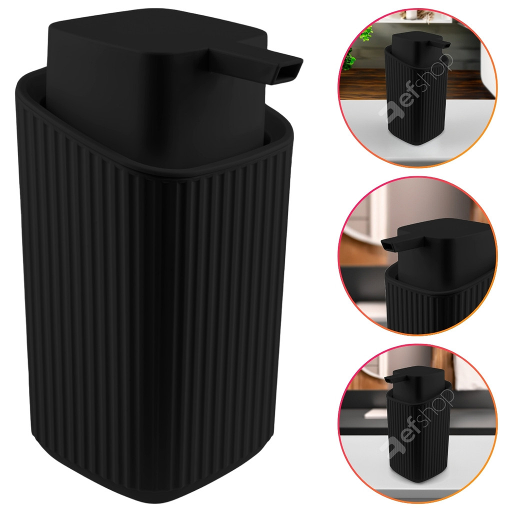 Porta Sabonete Liquido Dispenser Álcool Gel Detergente Cozinha Banheiro Lavabo Moderno Luxo · foto 2