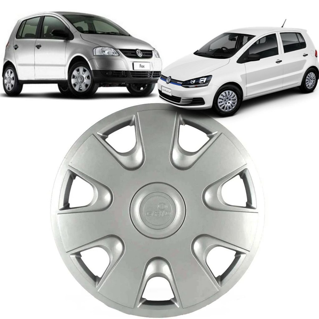 1 Calota Fox 2004 Aro 14 Polegadas Encaixe Sob Pressão Grid