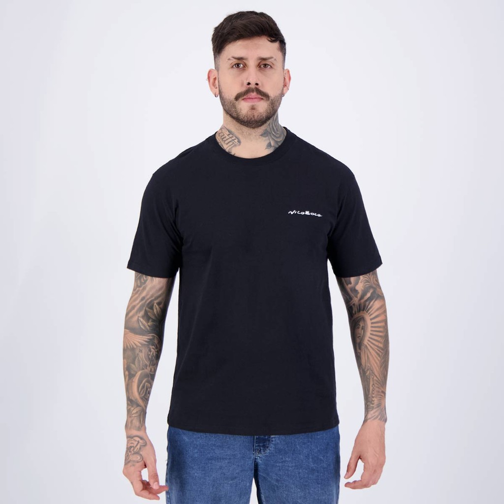 Camiseta Nicoboco Yuki Preta - Men Clothes