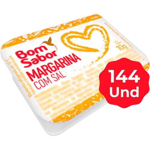 Margarina Bom Sabor 10g Blister Sachê 144un - Ótima em Oferta na Shopee
