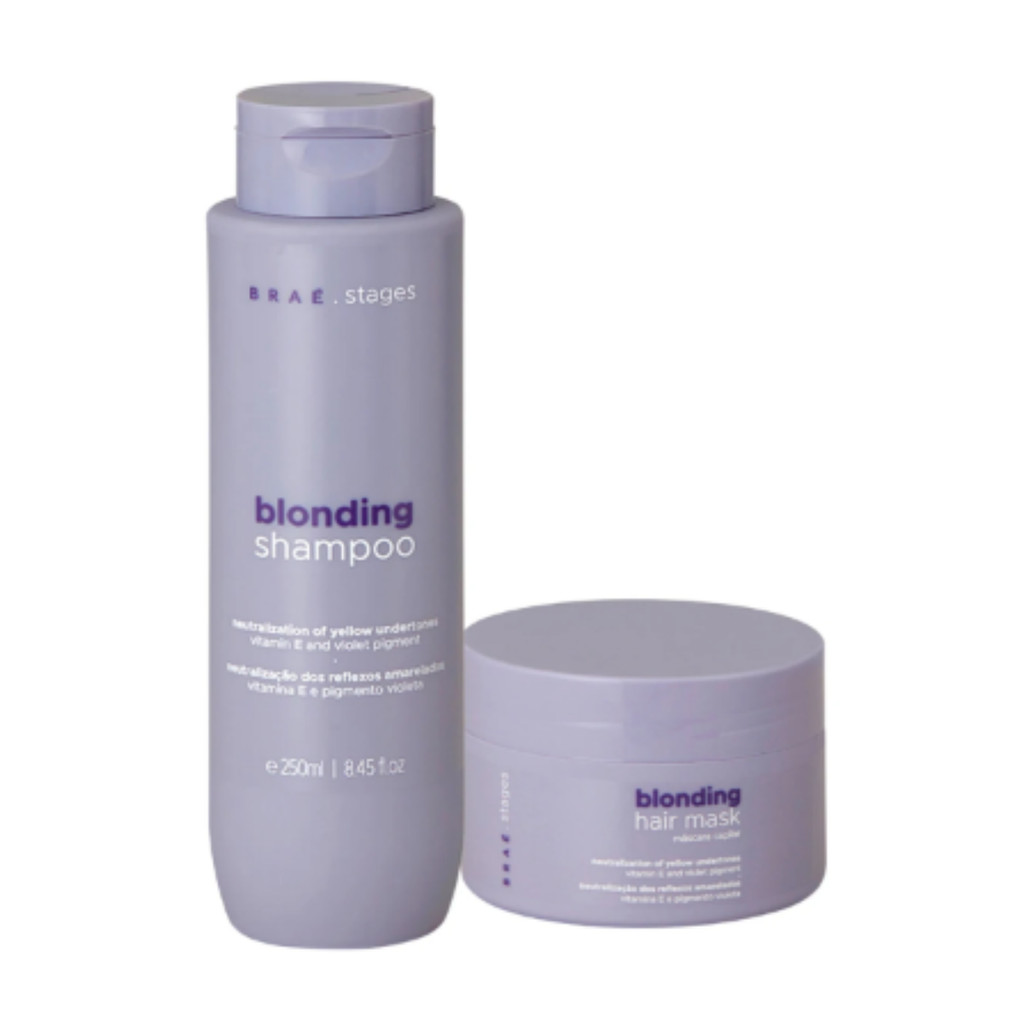 Kit Braé Stages Blonding Shampoo Máscara (2 produtos)