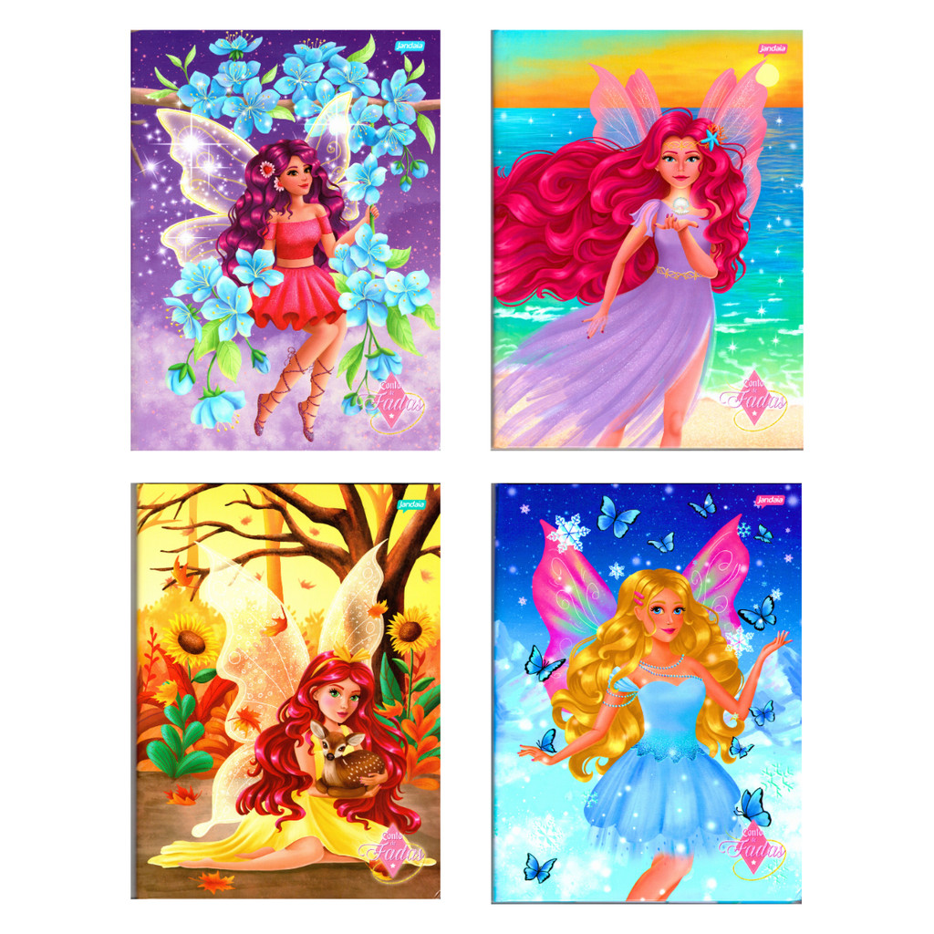 Caderno De 01 Materia Universitário Conto De Fada 80 Folhas  - JANDAIA