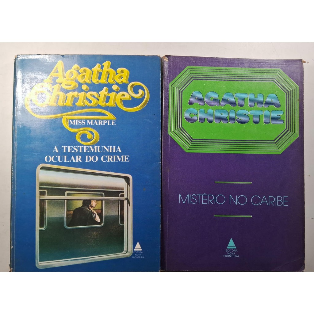 Kit 2 livros Mistério No Caribe   A Testemunha Ocular Do Crime  Agatha Christie