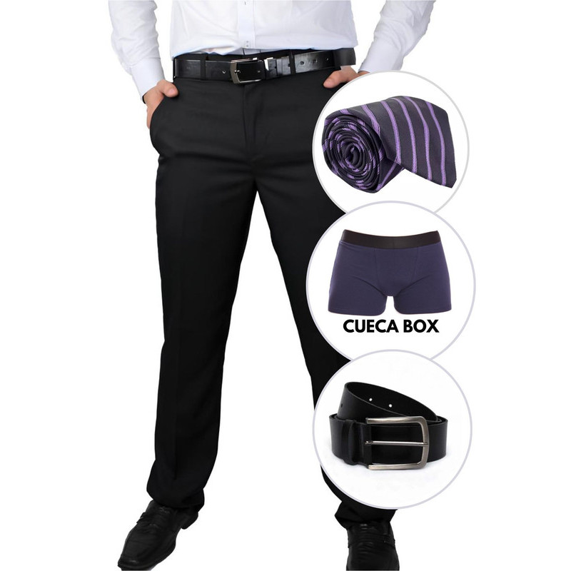 Calça Social Masculina Oxford Tradiconal Casual + Brinde Calça Social Masculina Oxford Tradiconal Casual + Brinde