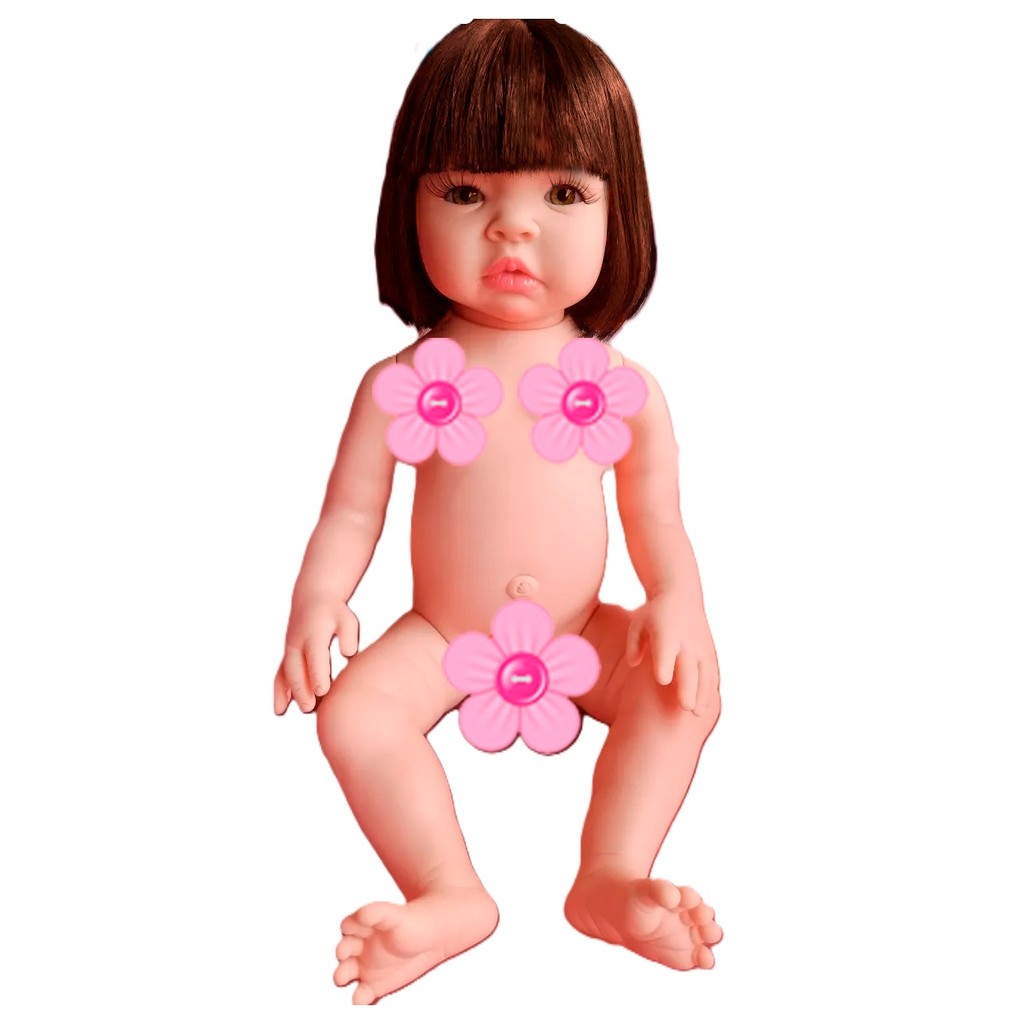 Boneca Bebê Mamãe Reborn Cílios de verdade + Chupeta de Imã em Oferta na Shopee