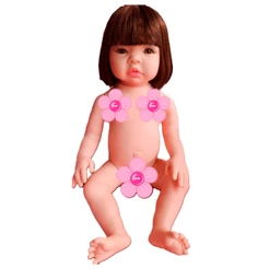 Boneca Bebê Mamãe Reborn Vinil Siliconado + Chupeta de Imã - 48cm!
