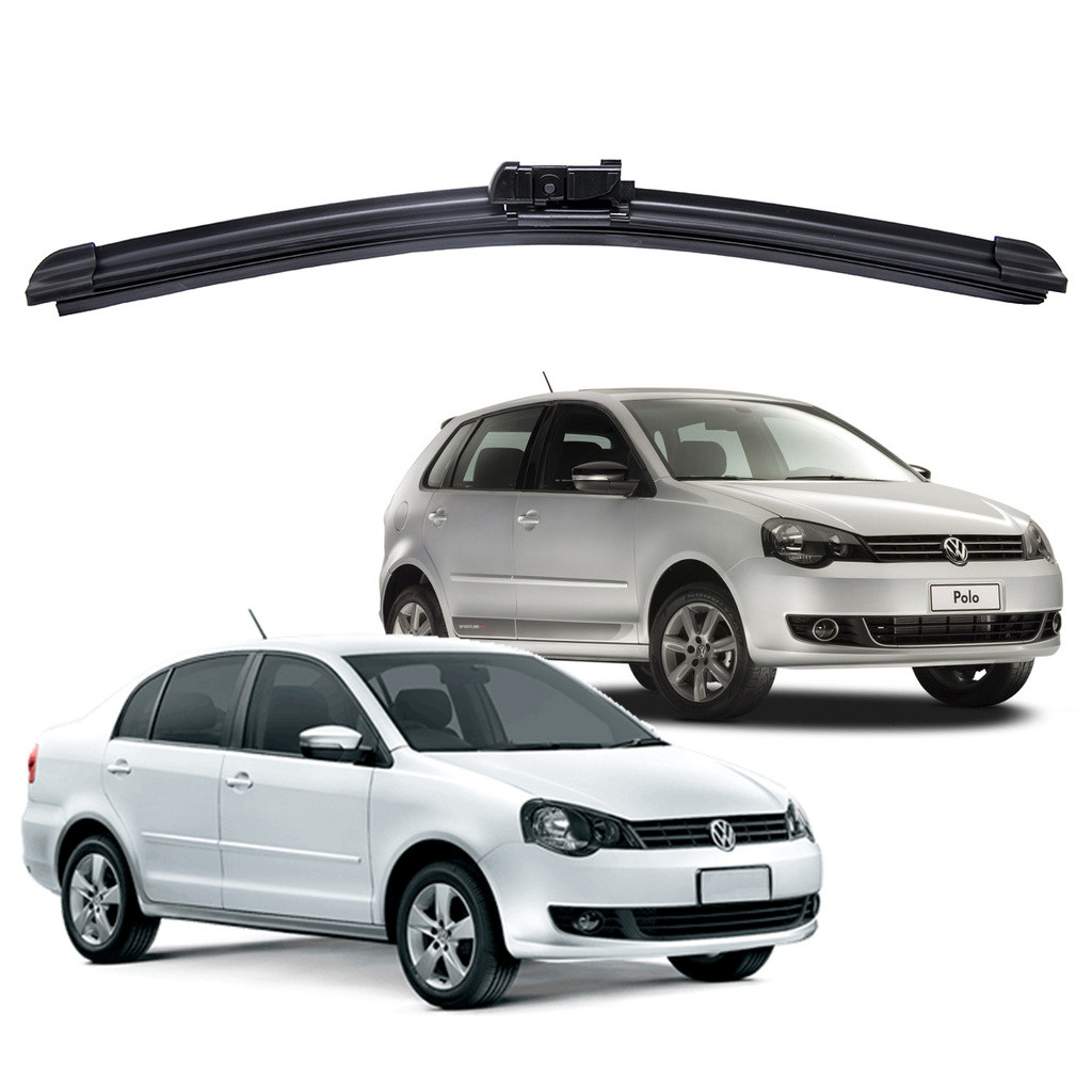 Par Palhetas Limpador De Parabrisa Dianteiro Polo Gti 2009 Sedan 2010 E Gti Blue 2009 21" e 19"