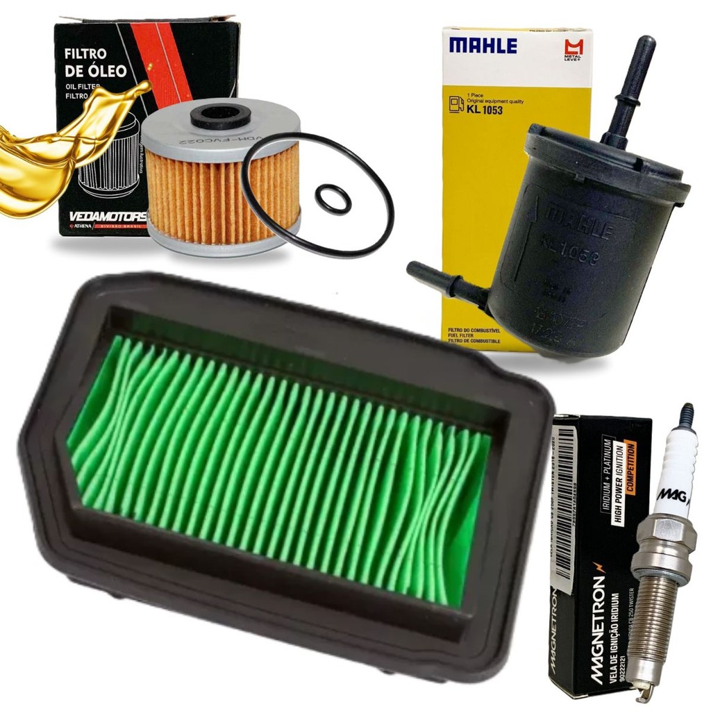 Kit de Filtros Cb 300f Twister (Filtro de Ar + Filtro de Óleo + Filtro de Combustível) em Oferta na Shopee