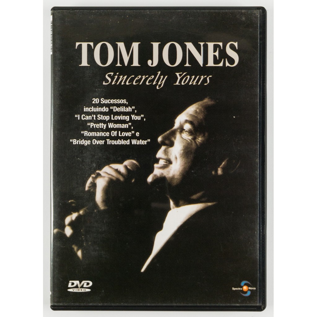 DVD Tom Jones Sincerely Yours Performance Histórica