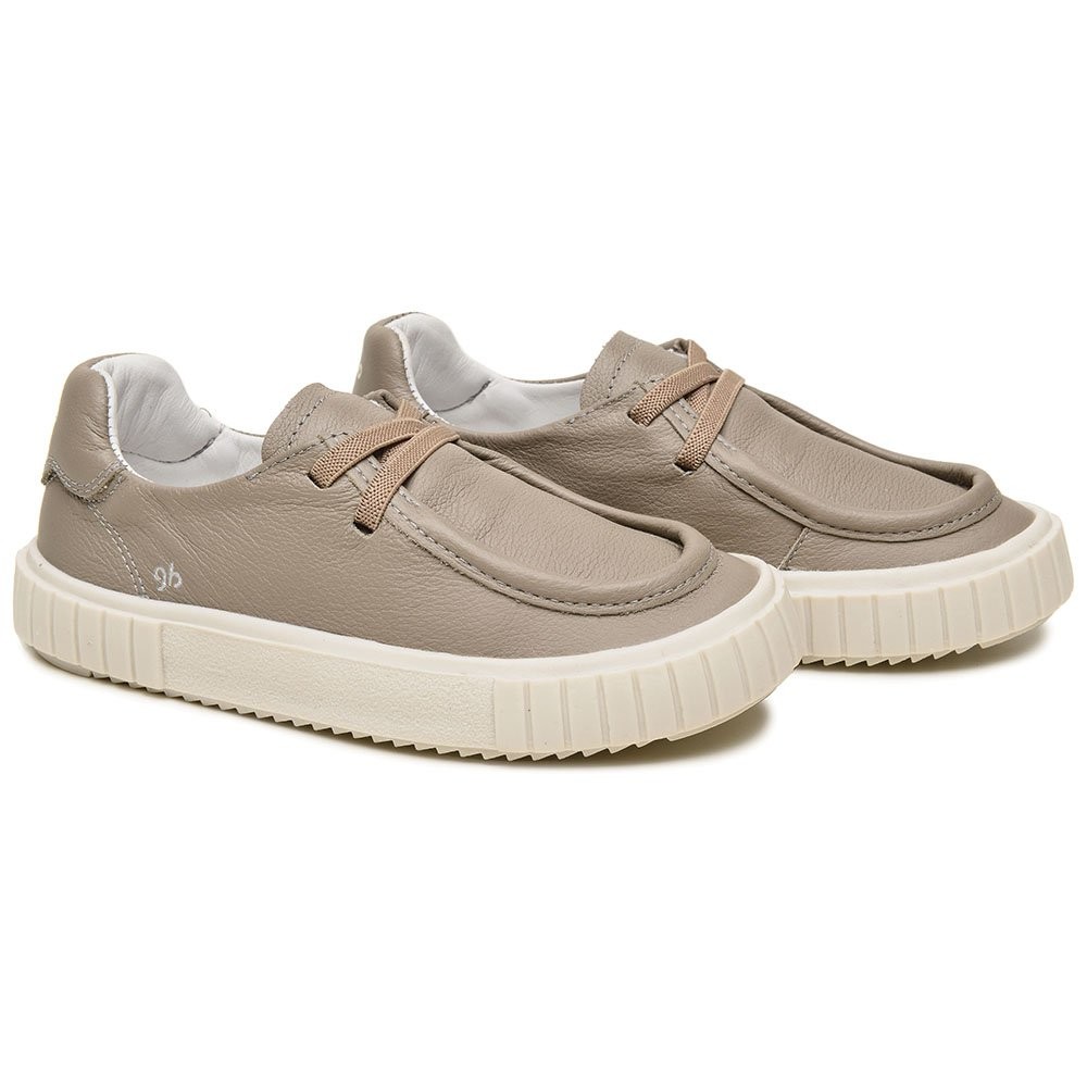 Tênis Mocassim Infantil Menino Em Couro Gambo Cacareco