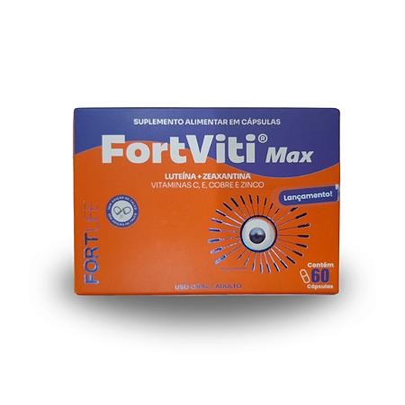 FortViti Max Luteína + Zeaxantina 60 Capsulas - FORTLIFE