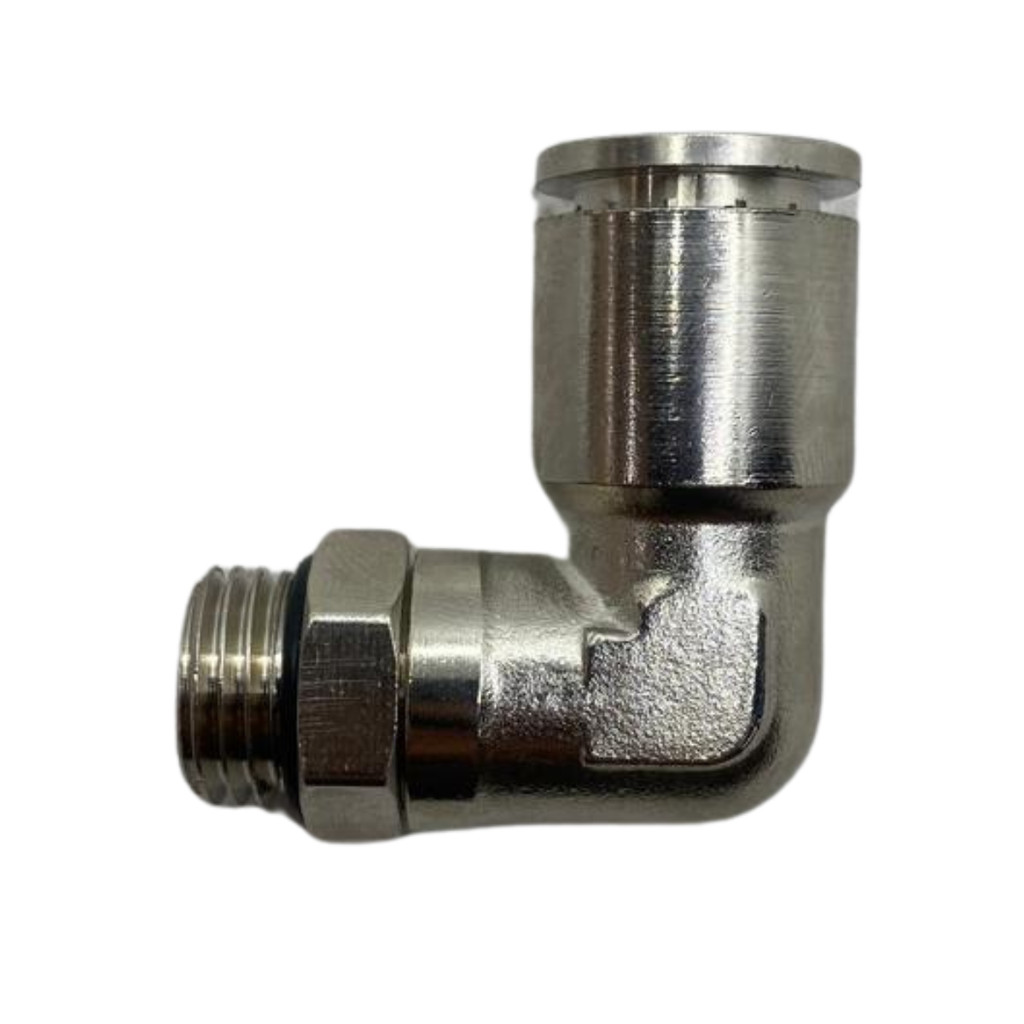 Conexão Pneumática Metálica Cotovelo 12mm Rosca 1/4 bsp