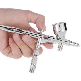Caneta de pintura aerografo profissional pistola aerografica bico 0,2mm Dupla ação copo 9ml Arte