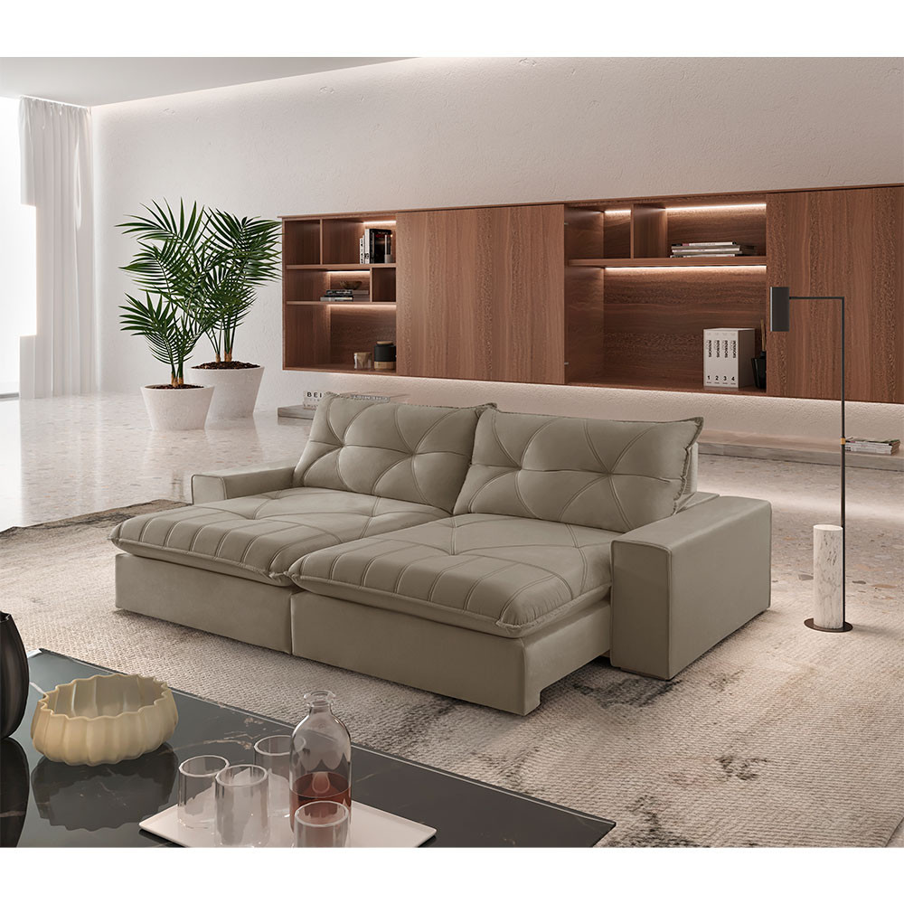 Sofá Hall Veludo Dois Módulos de 120m B25cm Meu Sofá Online