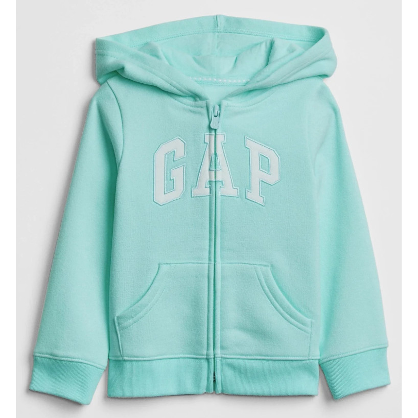 Blusa Moletom Azul Claro com Zíper GAP - Menina