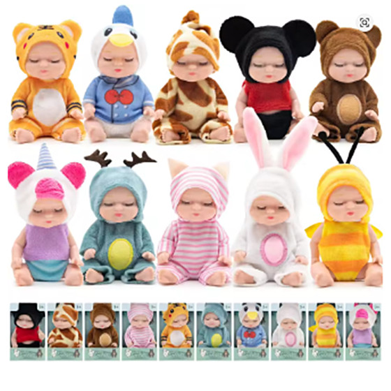 12 Bonecas Realistas Doll Lovely Coleção -Bichinhos