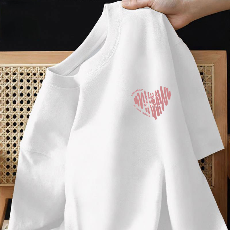 [Camiseta Premium Algodão Puro]LA Plus Size Unissex-Oversized Confortável Estilo Casual Camiseta Tecido Respirável#F3849