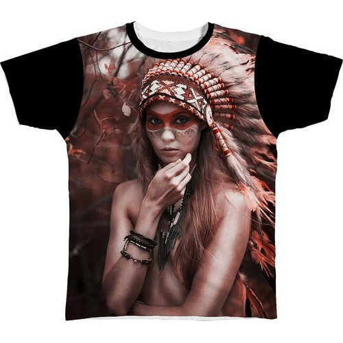 Camiseta Camisa Indio Indígenas Índio Índia Mulher Brasil 2