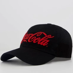 Boné Coca Cola Logotipo Preto