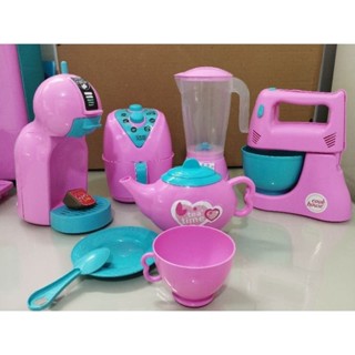 kit Brinquedos Cozinha Infantil - Kit Com 09 Peças Jogo De Panelinhas e Eletrodomesticos de Brinquedo em Oferta na Shopee