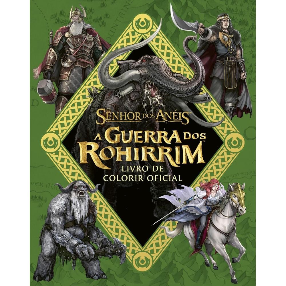 A Guerra dos Rohirrim - Livro de colorir oficial em Oferta na Shopee