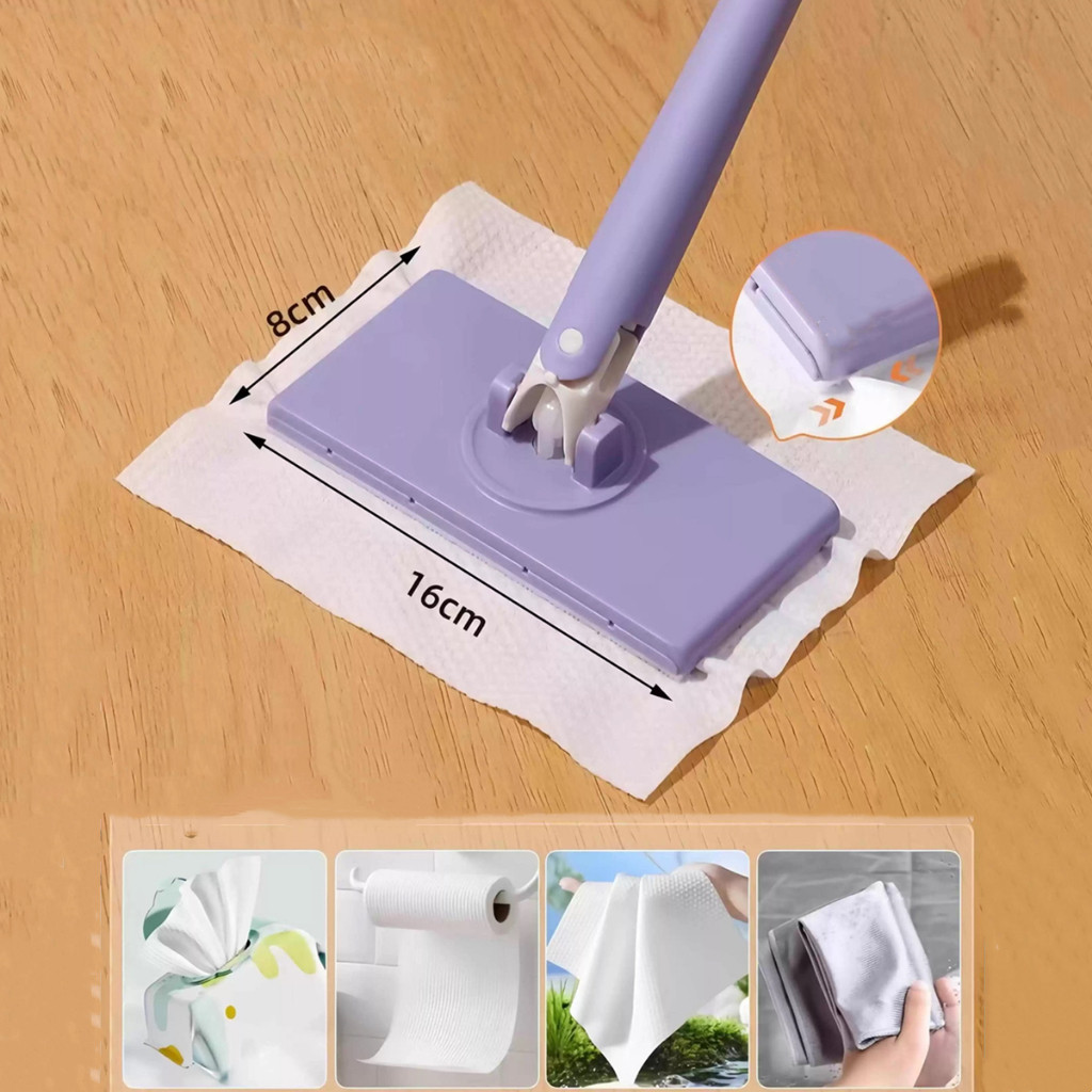 Esfregão Mop De Limpeza Ajustável Giratória 360° Toalha de rosto eco-friendly segunda utilização em Oferta na Shopee