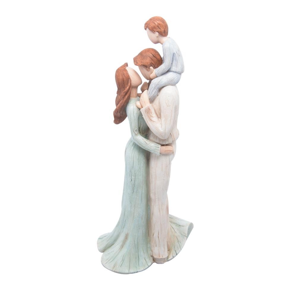 Detalhes do Figura Decorativa Wolff Família de Resina 12cm x 11cm x 28,5