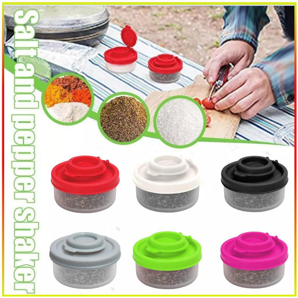 Mini Saleiro E Pimenta Casa Portátil Tempero Shaker Jar Dispensador Churrasco Cozinha Ferramenta Acampamento Piquenique 