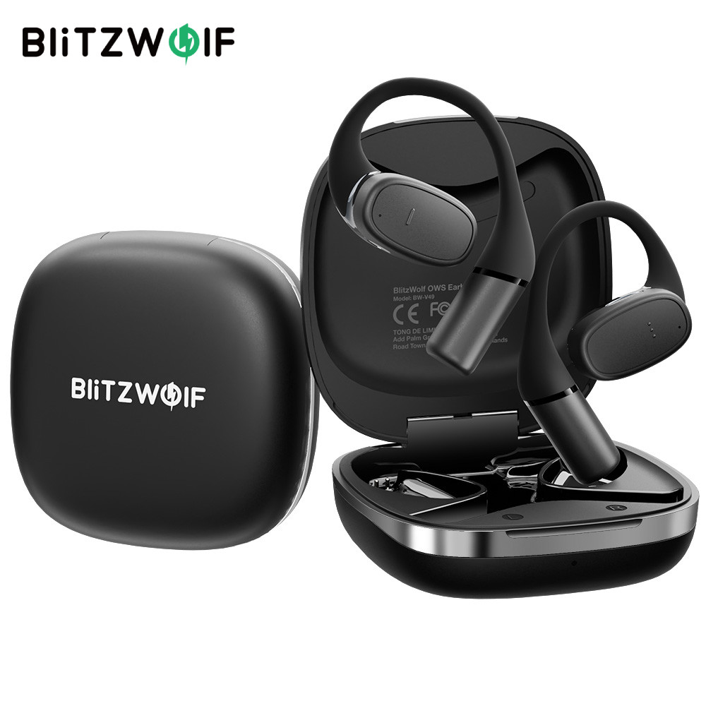 BlitzWolf ® BW-V49 OWS Fones De Ouvido bluetooth Áudio Espacial Poderoso Baixo Directin Tone Redução De Ruído Inteligent - Audio