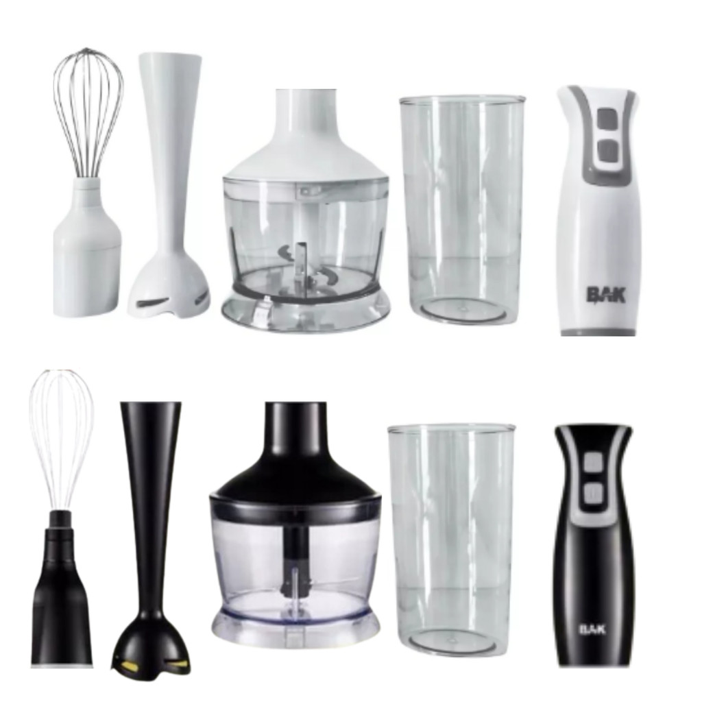 Kit Mixer 3 em 1 BAK - Fue, Mix, processador Branco ou Preto