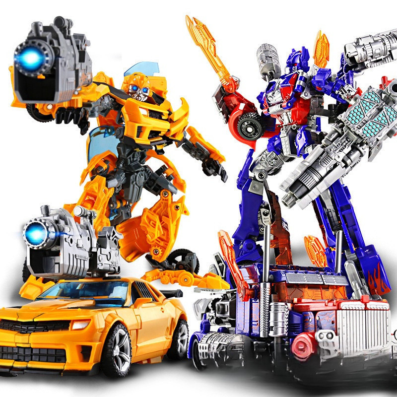 Grandes Transformadores De Brinquedo Optimus Prime Bumblebee Robôs Carro Caminhão em Oferta na Shopee