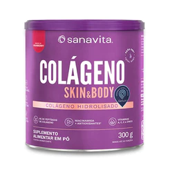 Colágeno Skin e Body Sabor Cranberry 300g Sanavita